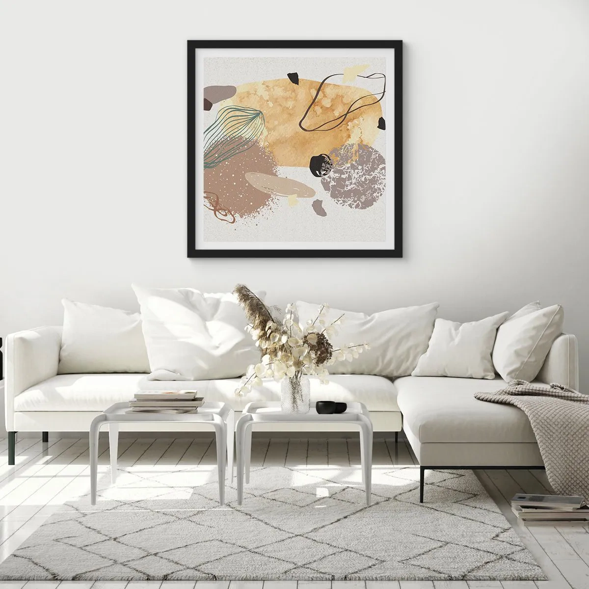 Poszter fehér keretben - Alkalmazott plumkológia - 60x60 cm