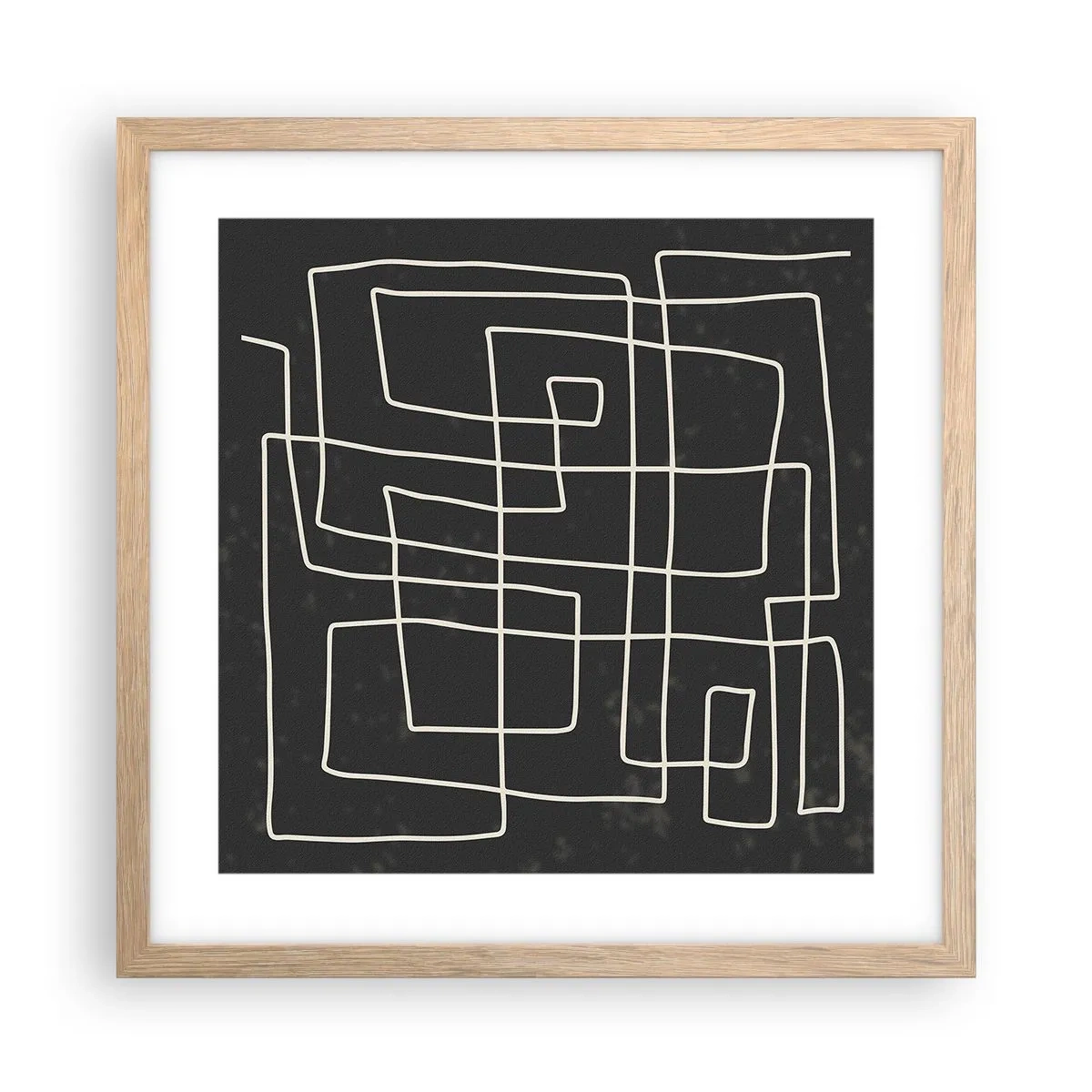 Poszter világos tölgy keretben - Nem olyan egyszerű - 40x40 cm