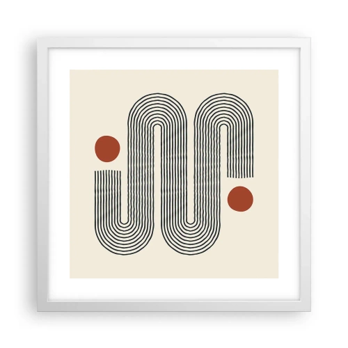 Poszter fekete keretben - Elejétől végéig - 40x40 cm