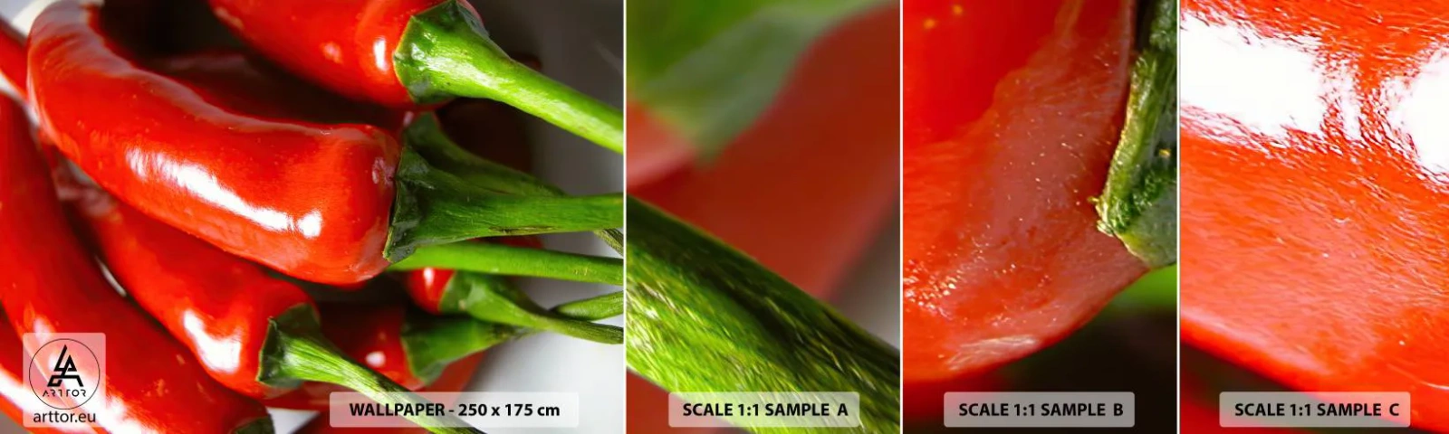 Fotótapéta Minta Standard Eco - Lédús, fényes, sima - Gasztronómia, Bors, Zöldségek - 100x30 cm