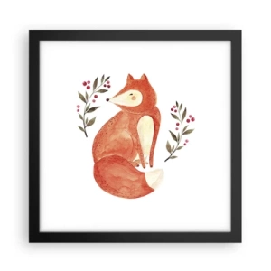 Poszter fehér keretben - Kis vörös hajú - 30x30 cm