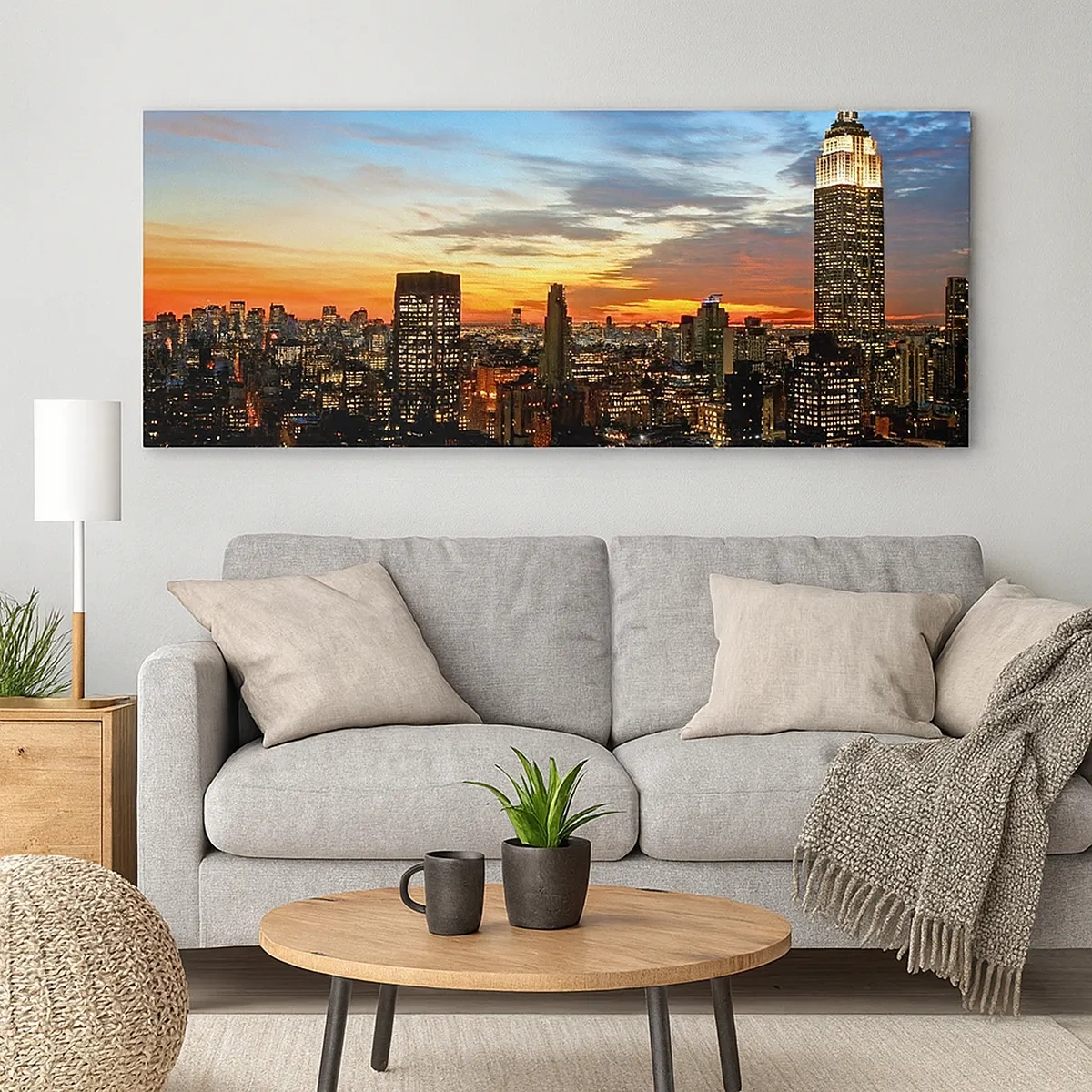 Vászonkép - Fényes amerikai éjszaka - 30x30 cm