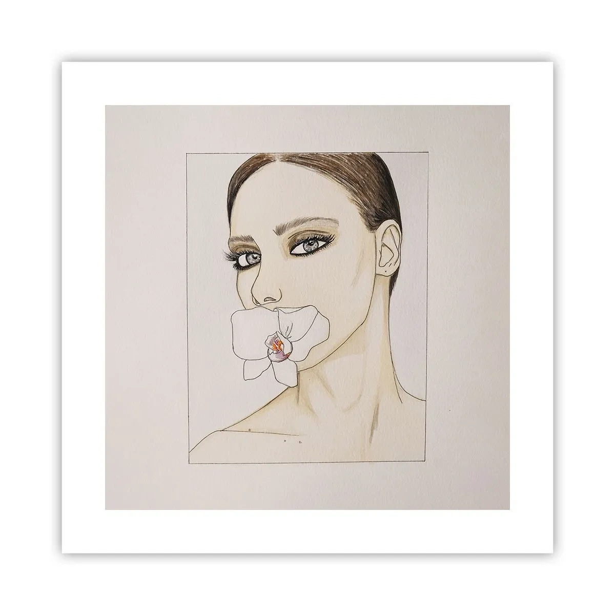 Poszter - Az elegancia és a szépség szimbóluma - 40x40 cm