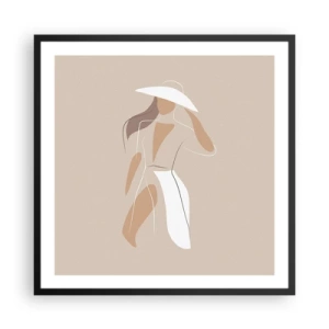 Poszter fehér keretben - A divat egy játék - 60x60 cm