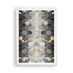 Poszter fekete keretben - Gyémánt kompozíció - 70x100 cm