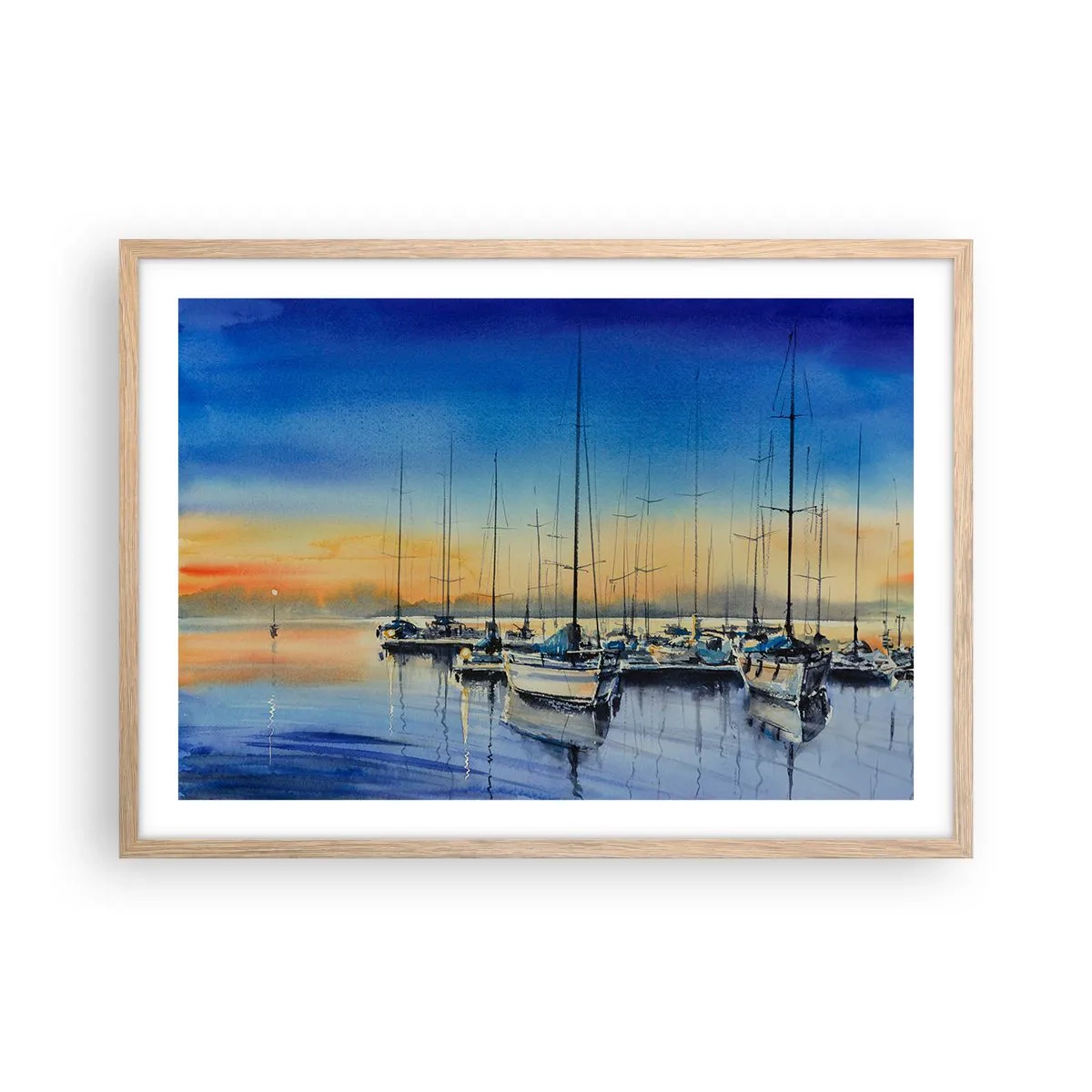 Poszter világos tölgy keretben - Egy szép nap vége - 70x50 cm