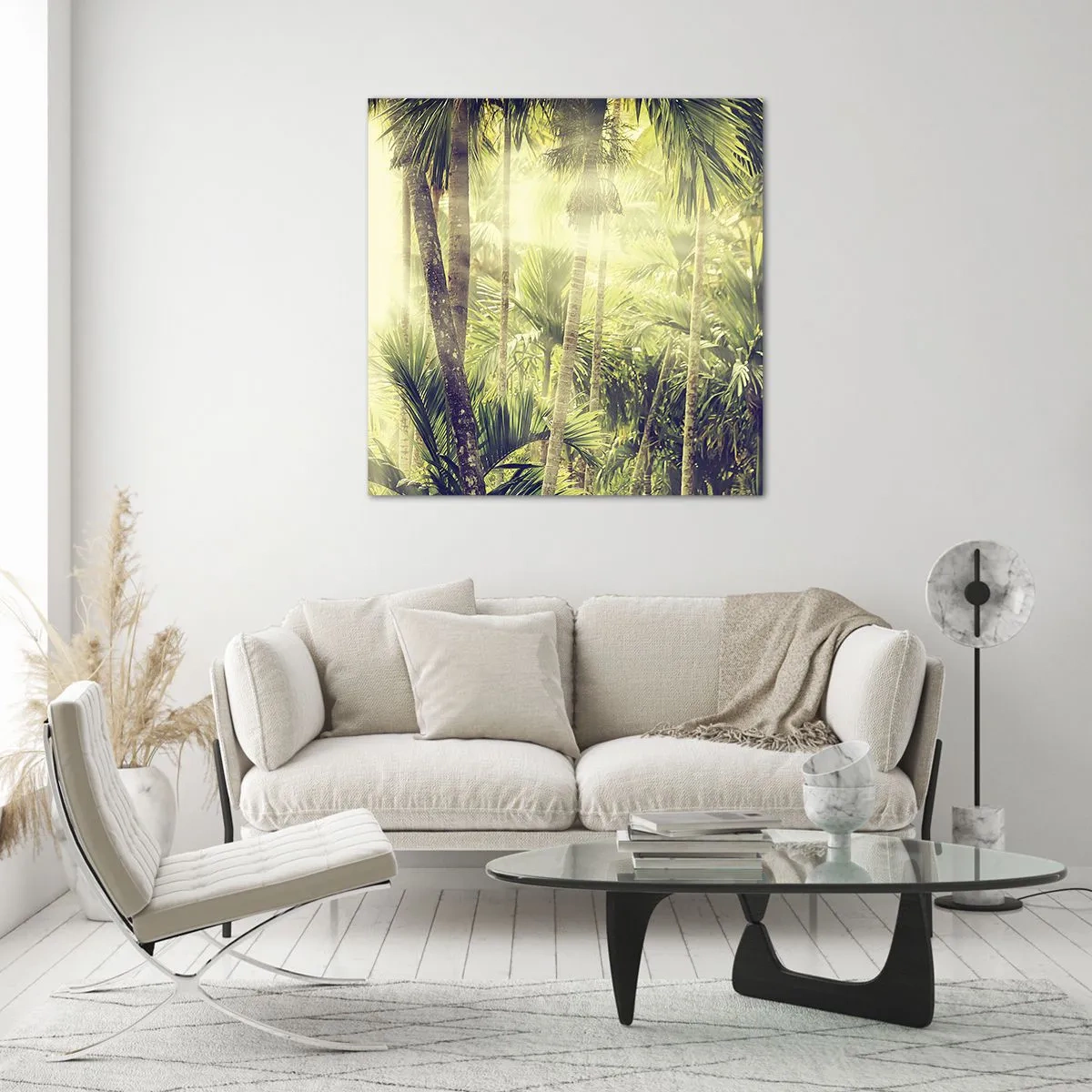 Üveg kép - Zöld forróságban - 50x50 cm