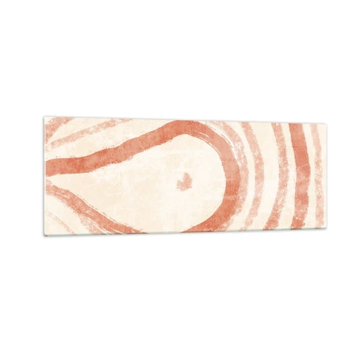 Üveg kép - Korallkörök - kompozíció - 140x50 cm