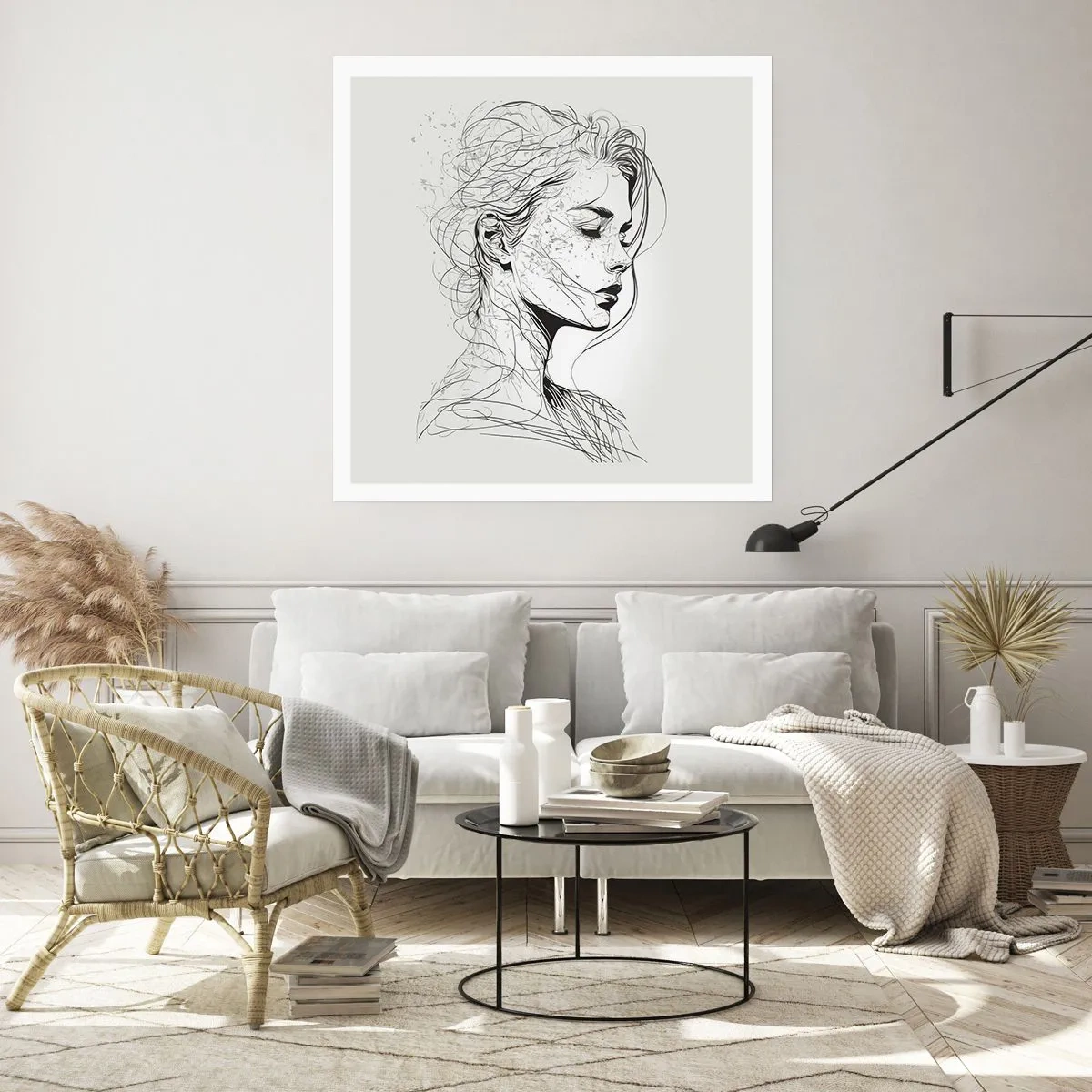 Poszter - Portré álmodozásban - 40x40 cm