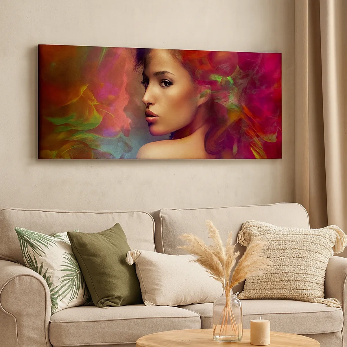 Vászonkép - Szebb, mint a szivárvány, olyan gyengéd, mint a köd - 30x30 cm