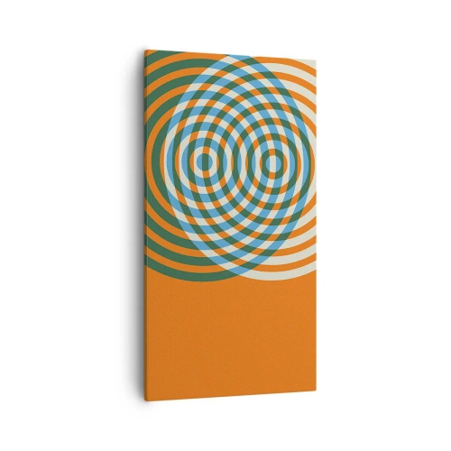 Vászonkép - Absztrakt körkörös variáció - 55x100 cm