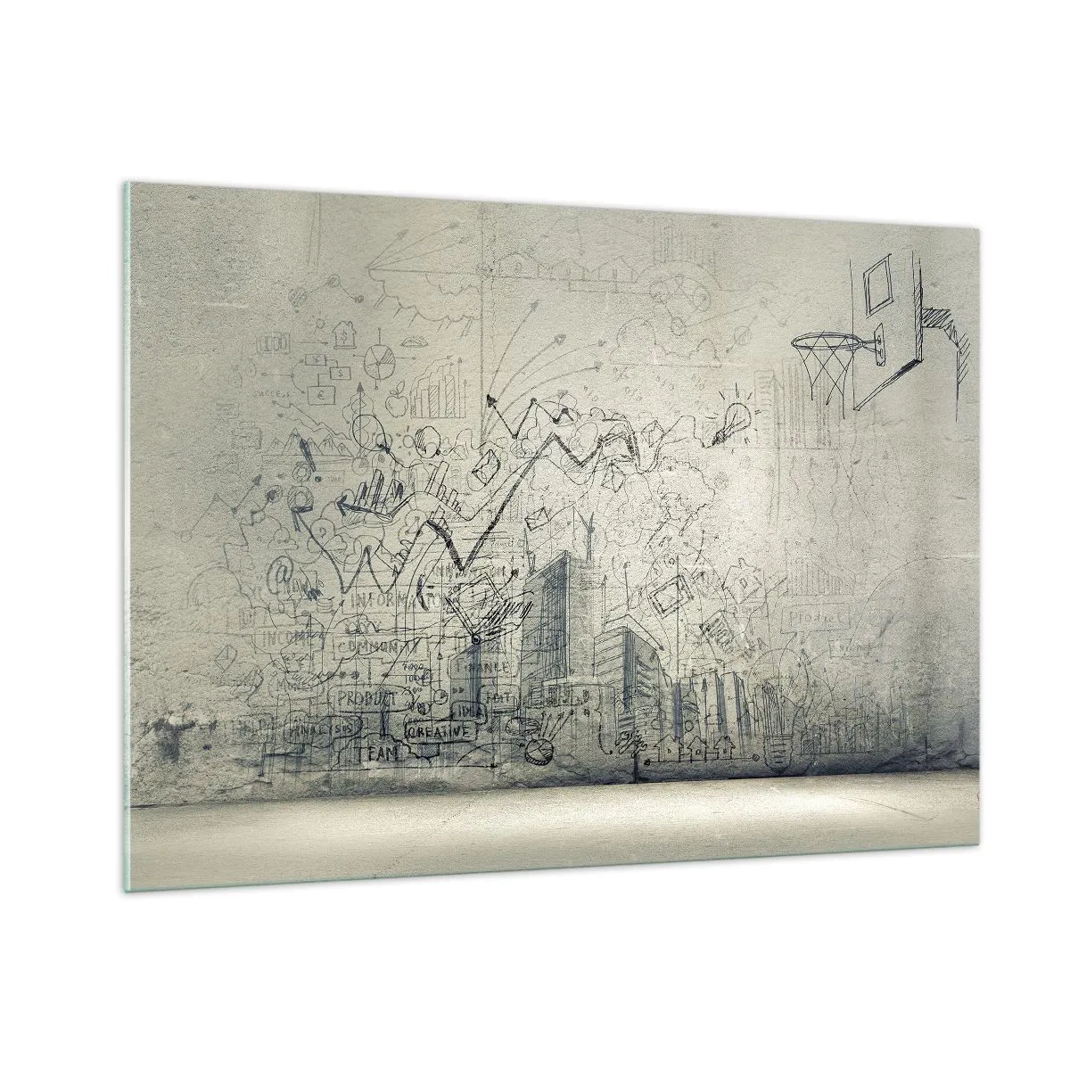 Üveg kép - A remek városi életem - 100x70 cm