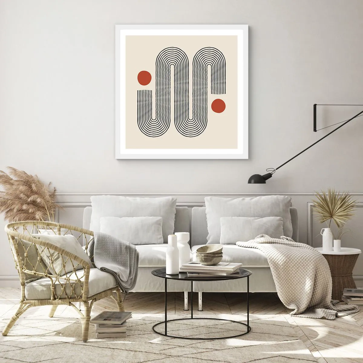 Poszter fekete keretben - Elejétől végéig - 50x50 cm