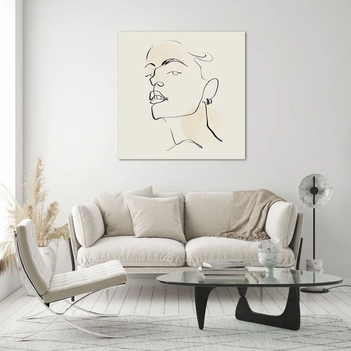 Üveg kép - Büszke tekintet - 70x70 cm