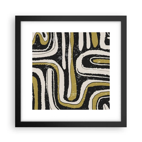 Poszter fehér keretben - Kompozíció: traktusok és sikátorok - 30x30 cm