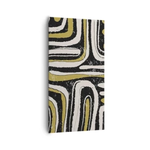 Vászonkép - Kompozíció: traktusok és sikátorok - 65x120 cm