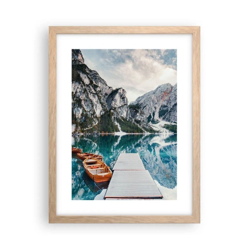 Poszter világos tölgy keretben - Megmutatjuk a szépséget - 30x40 cm