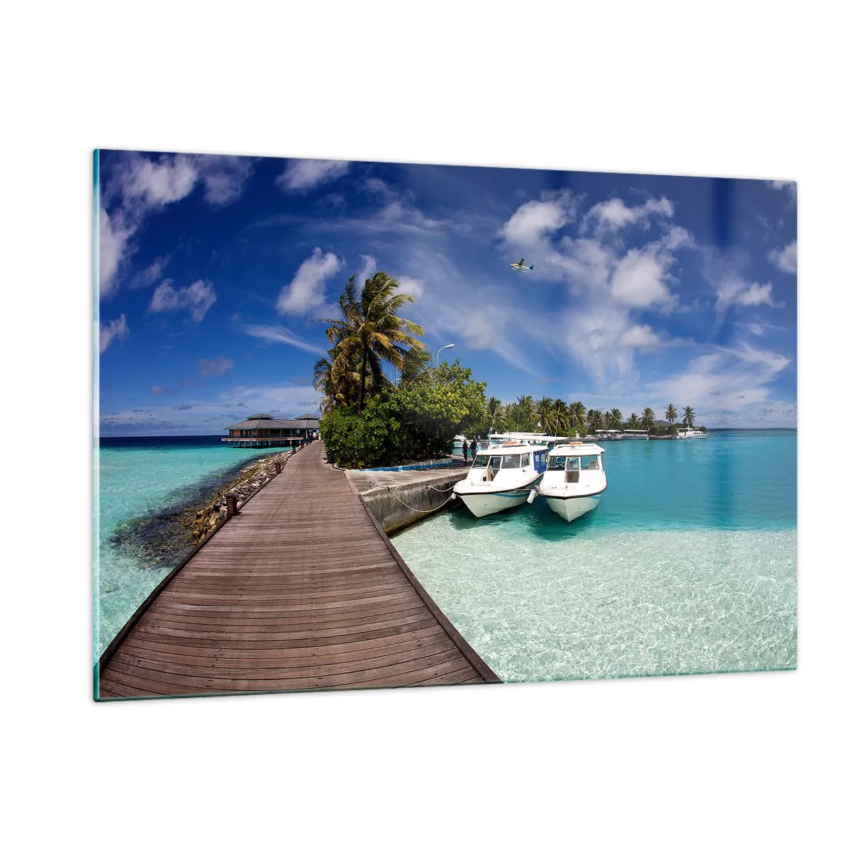 Üveg kép - A paradicsom mégis létezik - 120x80 cm