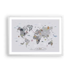 Poszter fekete keretben - Mondd meg, hogy honnan jöttél... - 70x50 cm