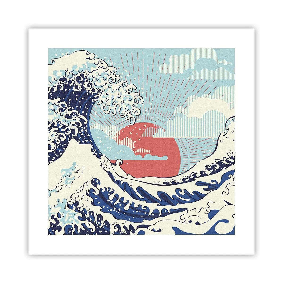 Poszter - Japán inspirációból - 40x40 cm