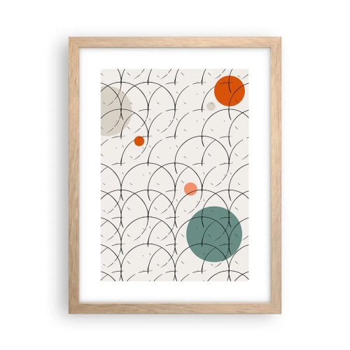 Poszter világos tölgy keretben - A pop-art szellemében - 30x40 cm