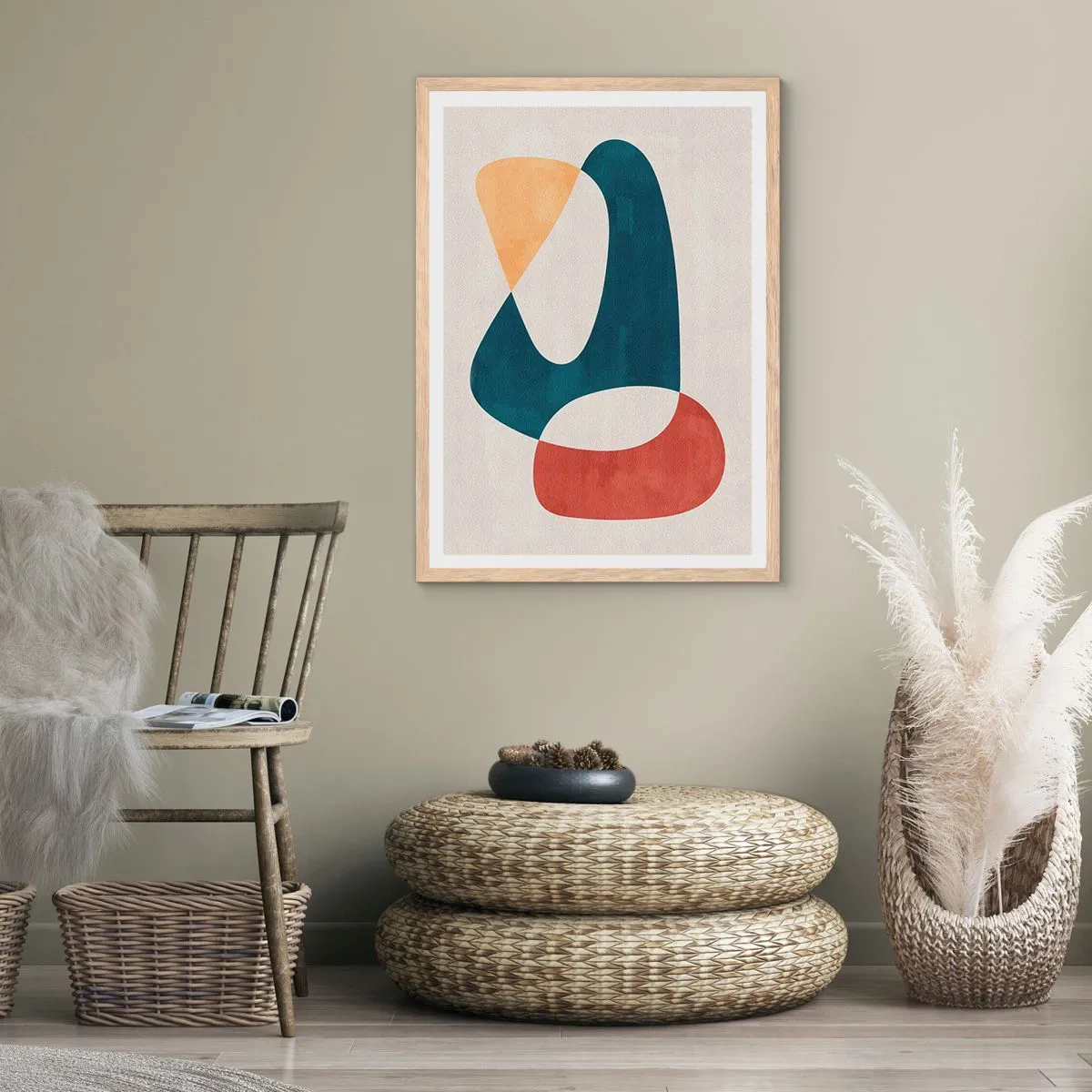 Poszter világos tölgy keretben - Befolyások és metamorfózisok - 61x91 cm