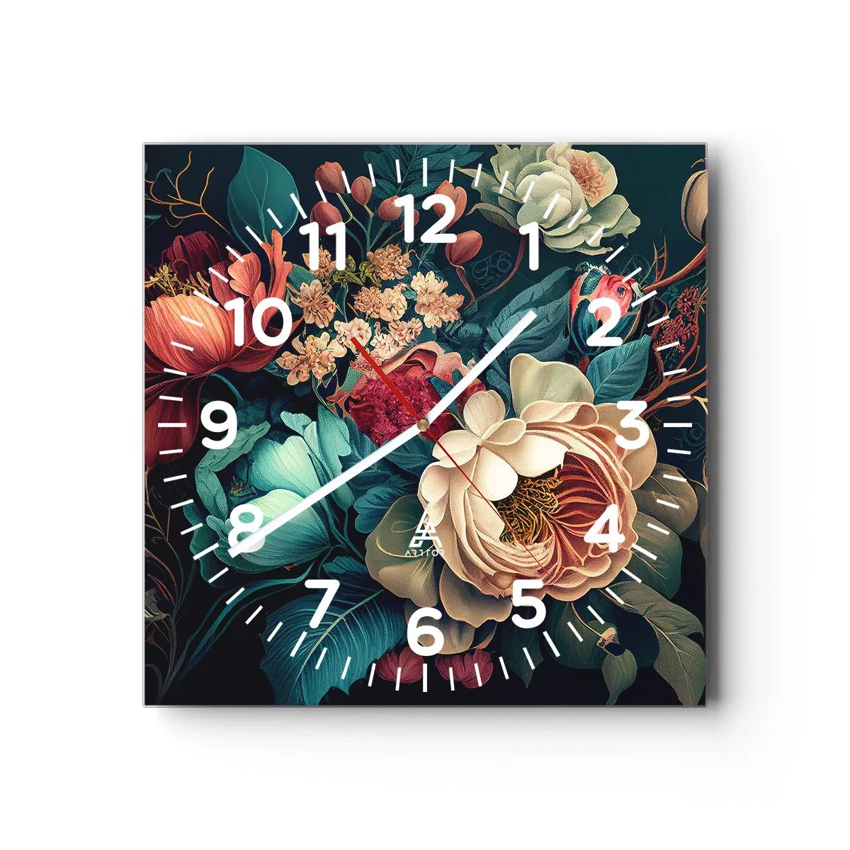 Falióra, Óra - 19. századi báj - 30x30 cm