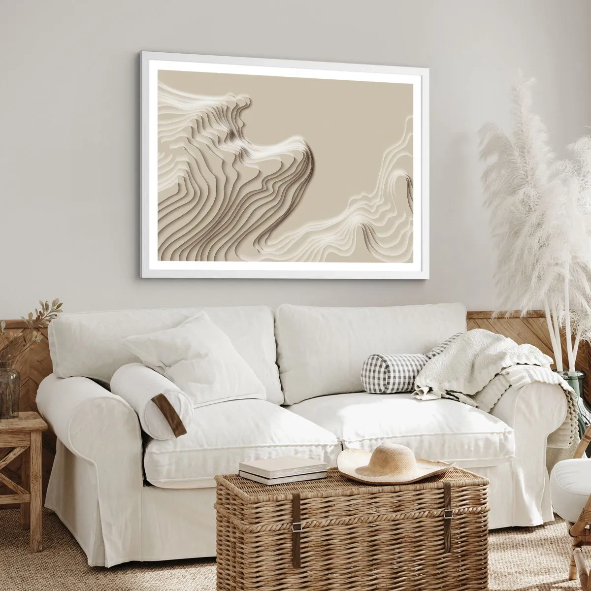 Poszter fekete keretben - Művészeti topográfia - 100x70 cm