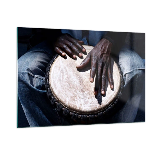 Üveg kép - Élj a saját ritmusodban - 120x80 cm