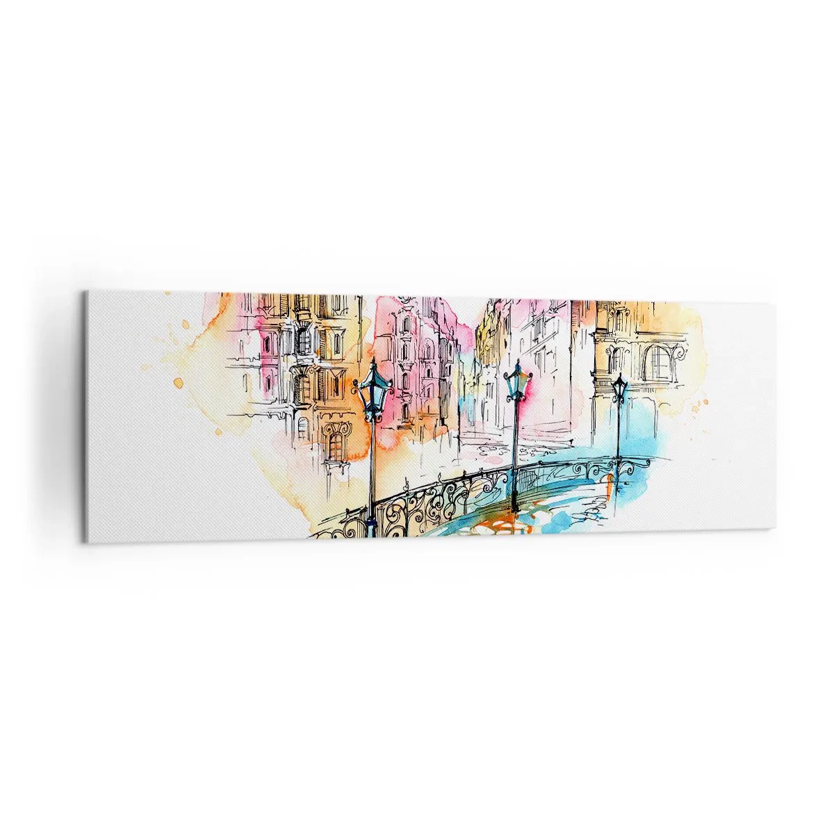 Vászonkép - A város szíve - 160x50 cm