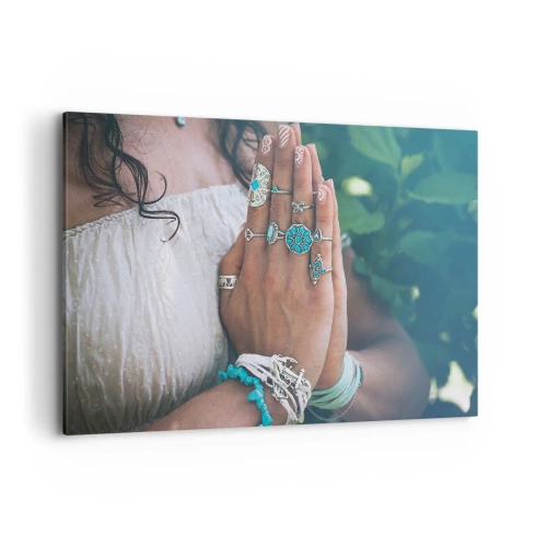 Vászonkép - Üdvözöljük a lét középpontjában - 120x80 cm