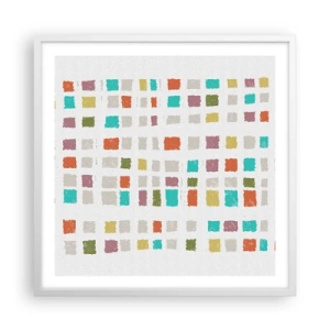 Poszter fekete keretben - Ismeretlen játék - 60x60 cm