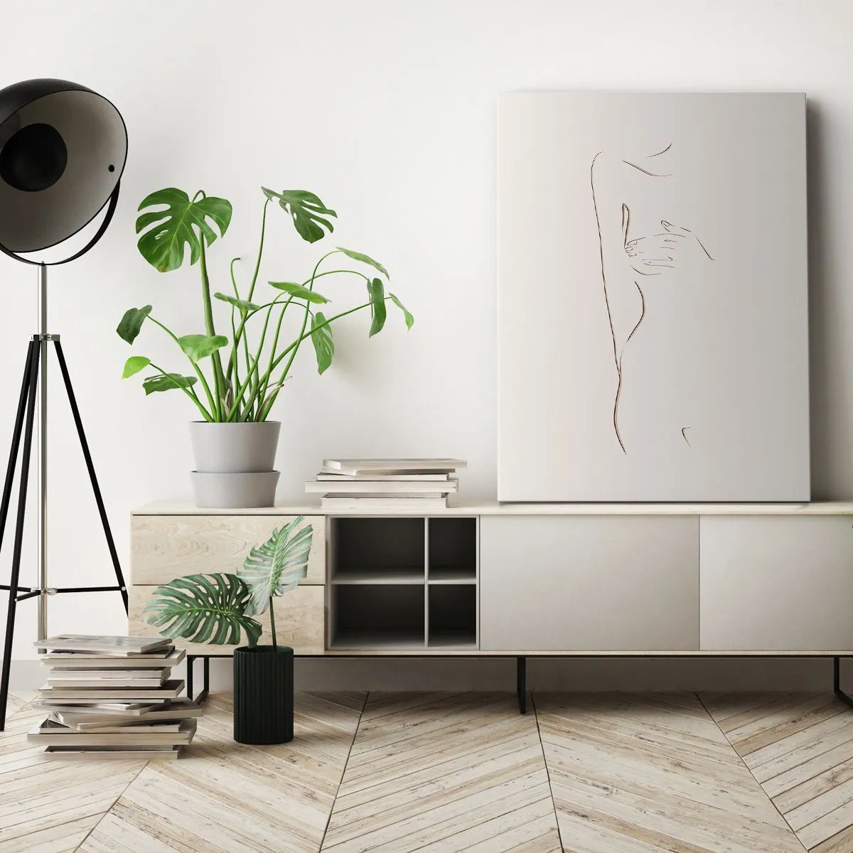 Vászonkép - A vágy alakja - 55x100 cm