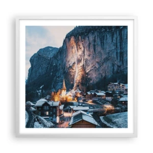 Poszter fekete keretben - A tél ragyogó szelleme - 60x60 cm