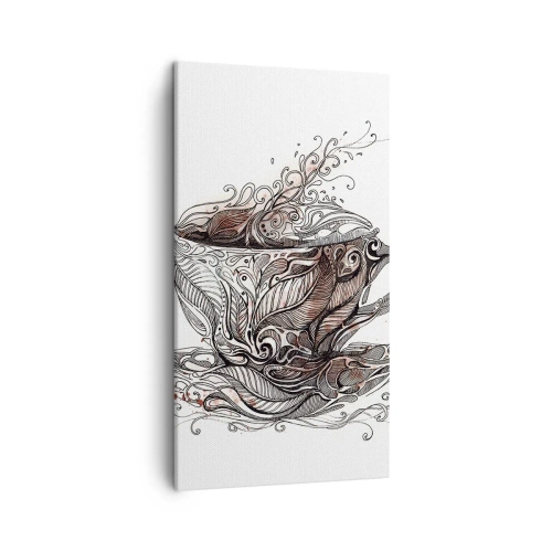 Vászonkép - Tea mindenre jó - 45x80 cm