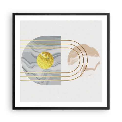 Poszter fehér keretben - Fényerő és ragyogás - 60x60 cm