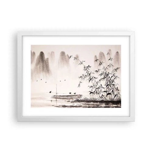 Poszter fekete keretben - A rizsföldek csendje - 40x30 cm