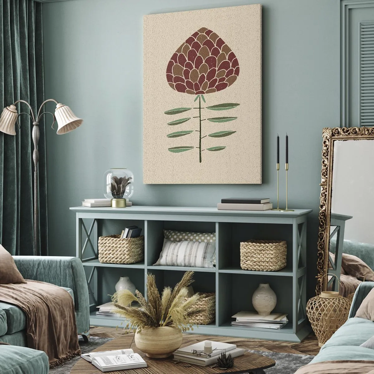 Vászonkép - Mint egy nagykutya - 50x70 cm