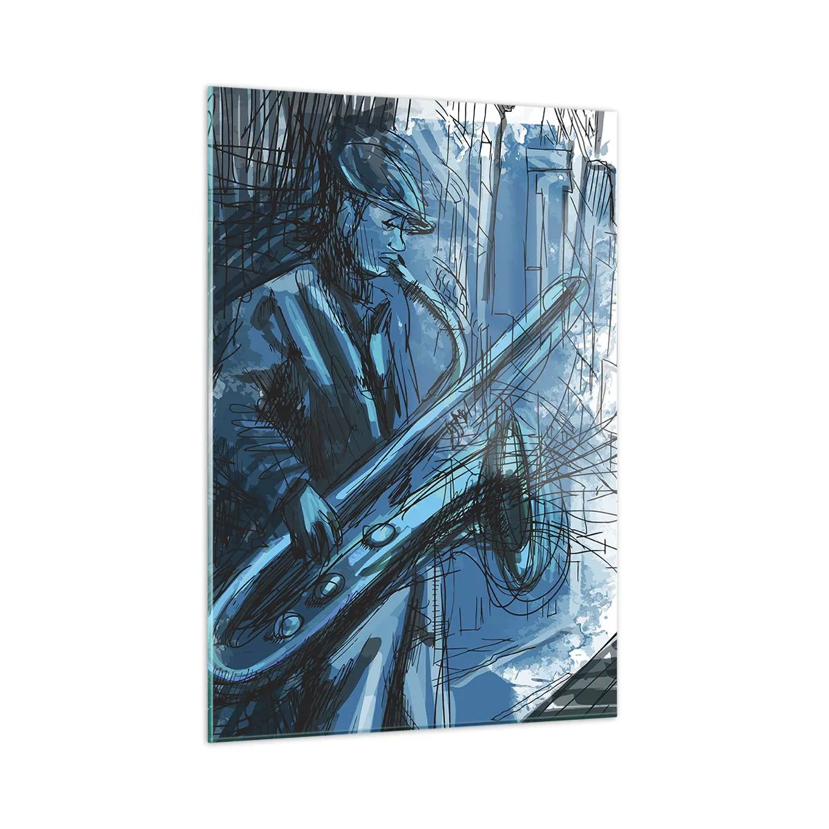 Üveg kép - Városi rapszódia - 50x70 cm