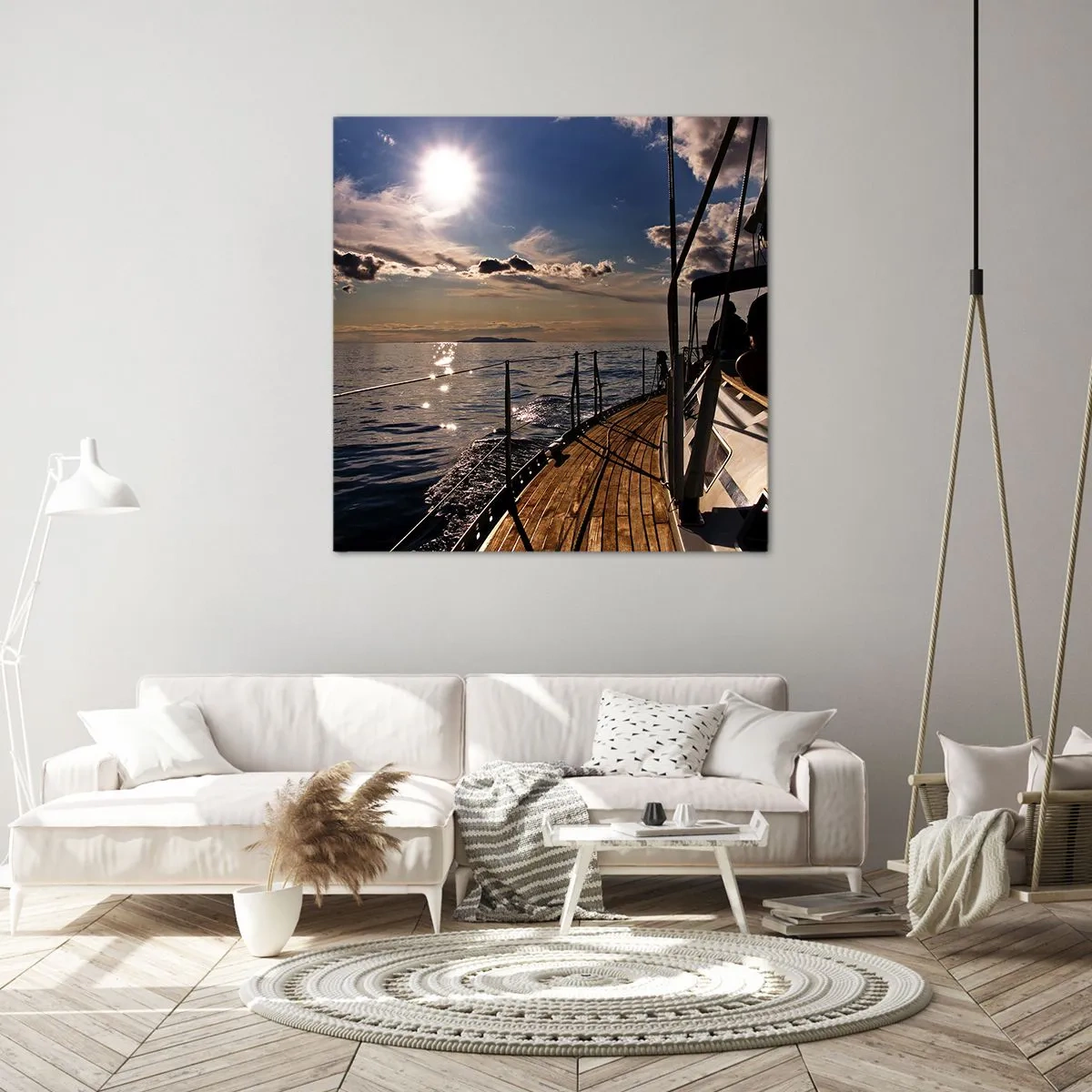 Vászonkép - Vitorlázás a nap felé - 40x40 cm