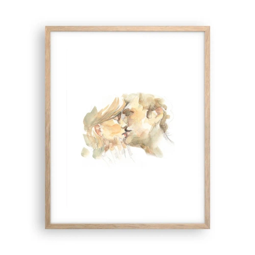 Poszter világos tölgy keretben - Meglelt másik fél? - 40x50 cm