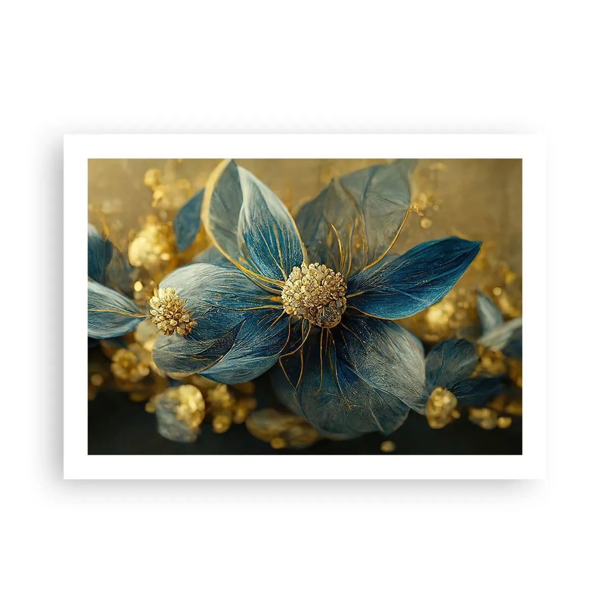 Poszter - Aranyló virág - 70x50 cm
