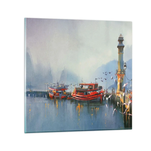 Üveg kép - A világ végén - 30x30 cm