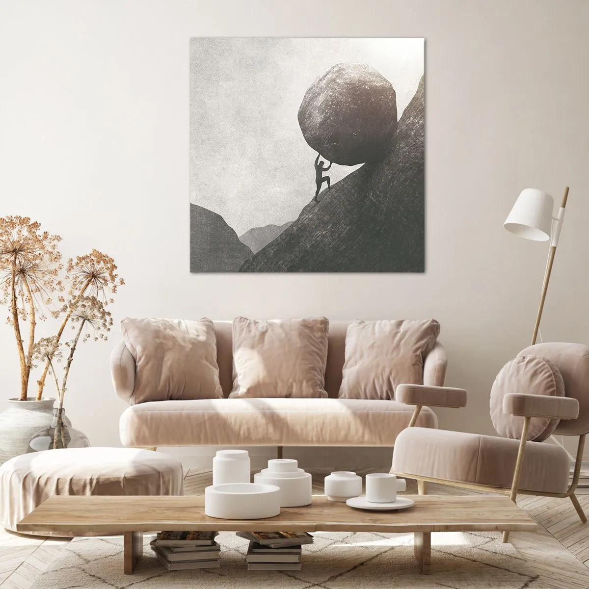 Vászonkép - Hiszek minden remény ellenére - 70x70 cm