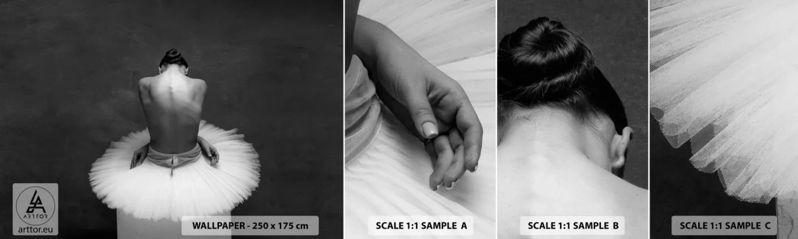 Fotótapéta Minta Standard Eco - Épp virágzik - Balerina, Tánc, Balett - 100x30 cm