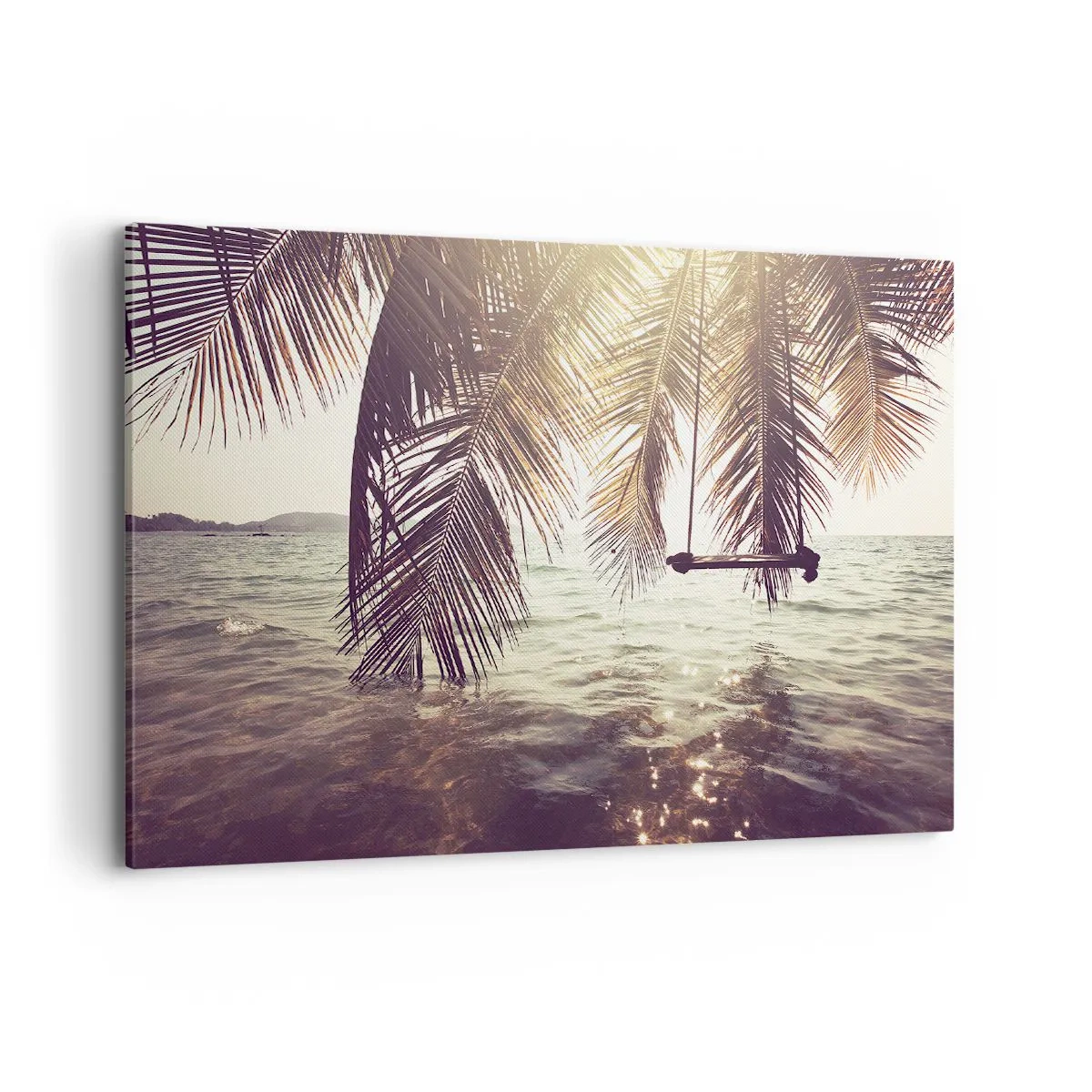 Vászonkép - Tetszés szerint hintázhat a felhők között - 100x70 cm