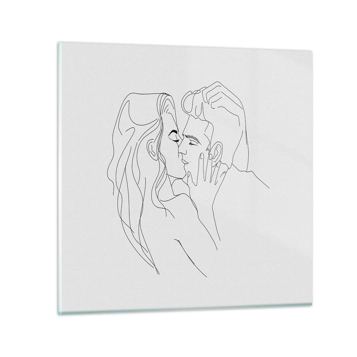Üveg kép - Ugyanaz a vonalón - 50x50 cm