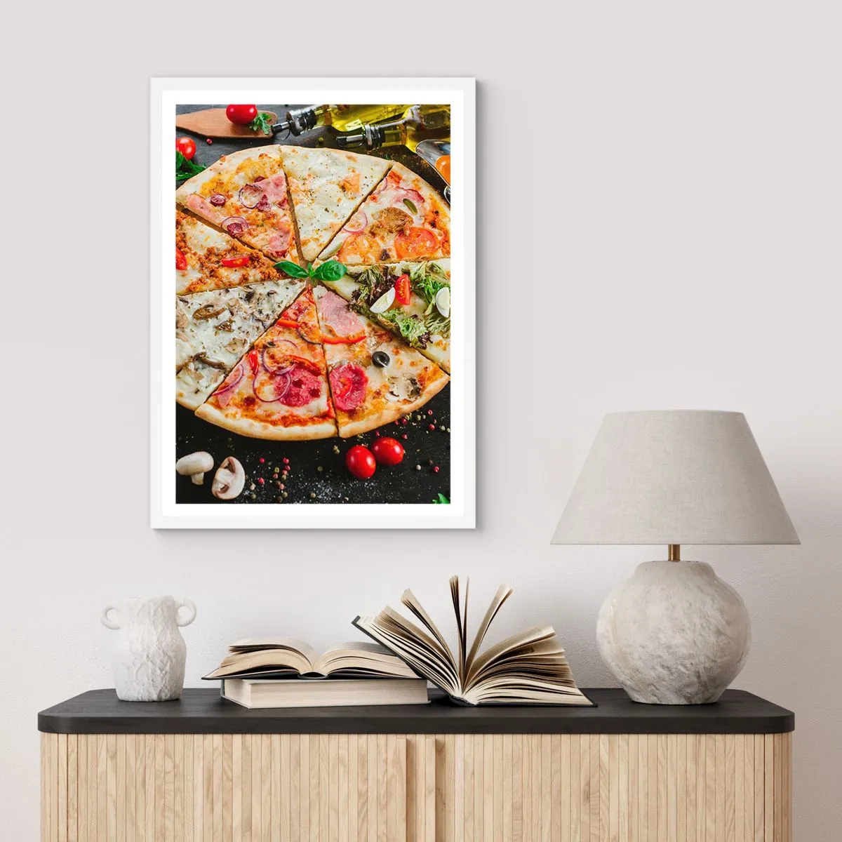 Poszter fekete keretben - Ízek palettája - 40x50 cm