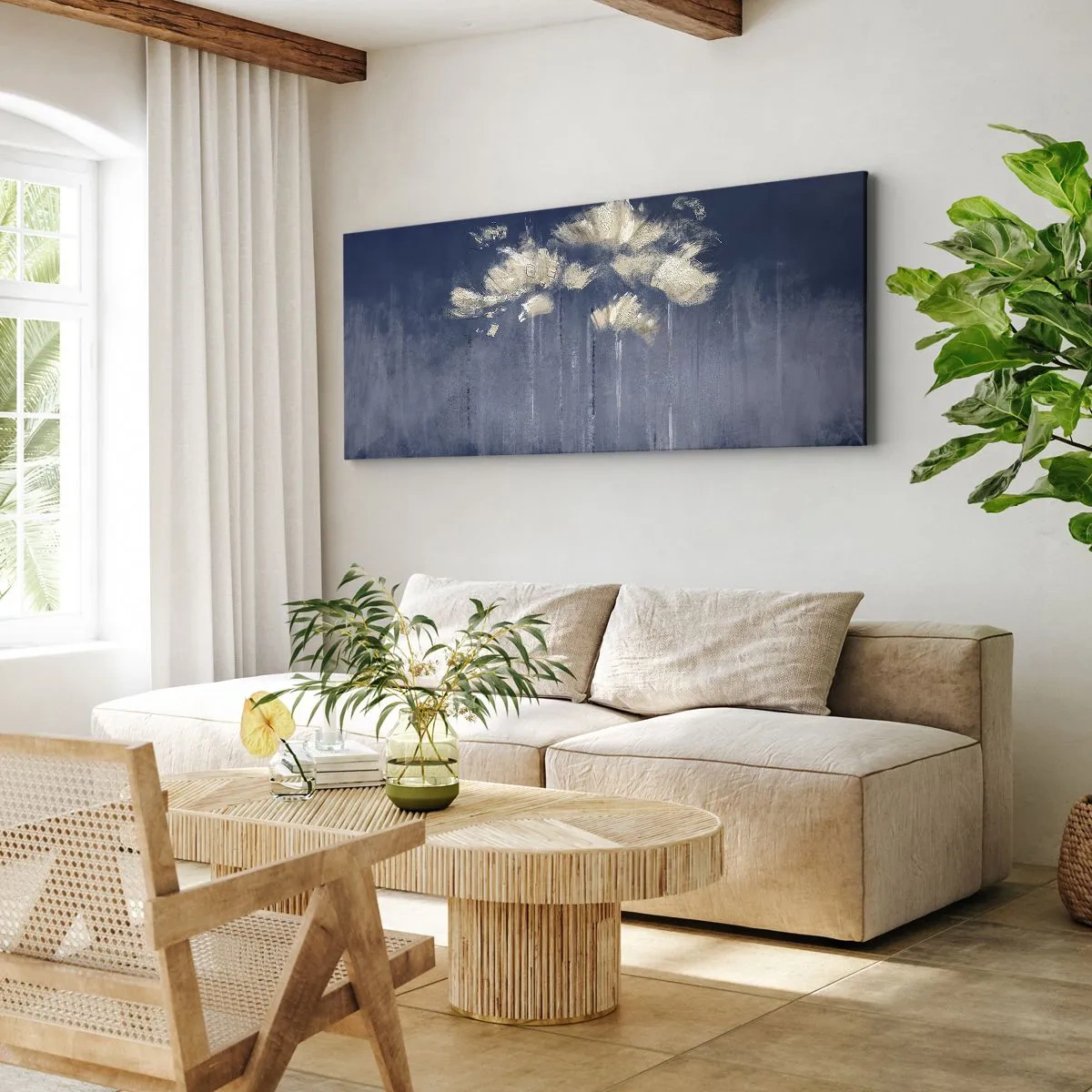 Vászonkép - Mint szirmok a szélben - 100x40 cm