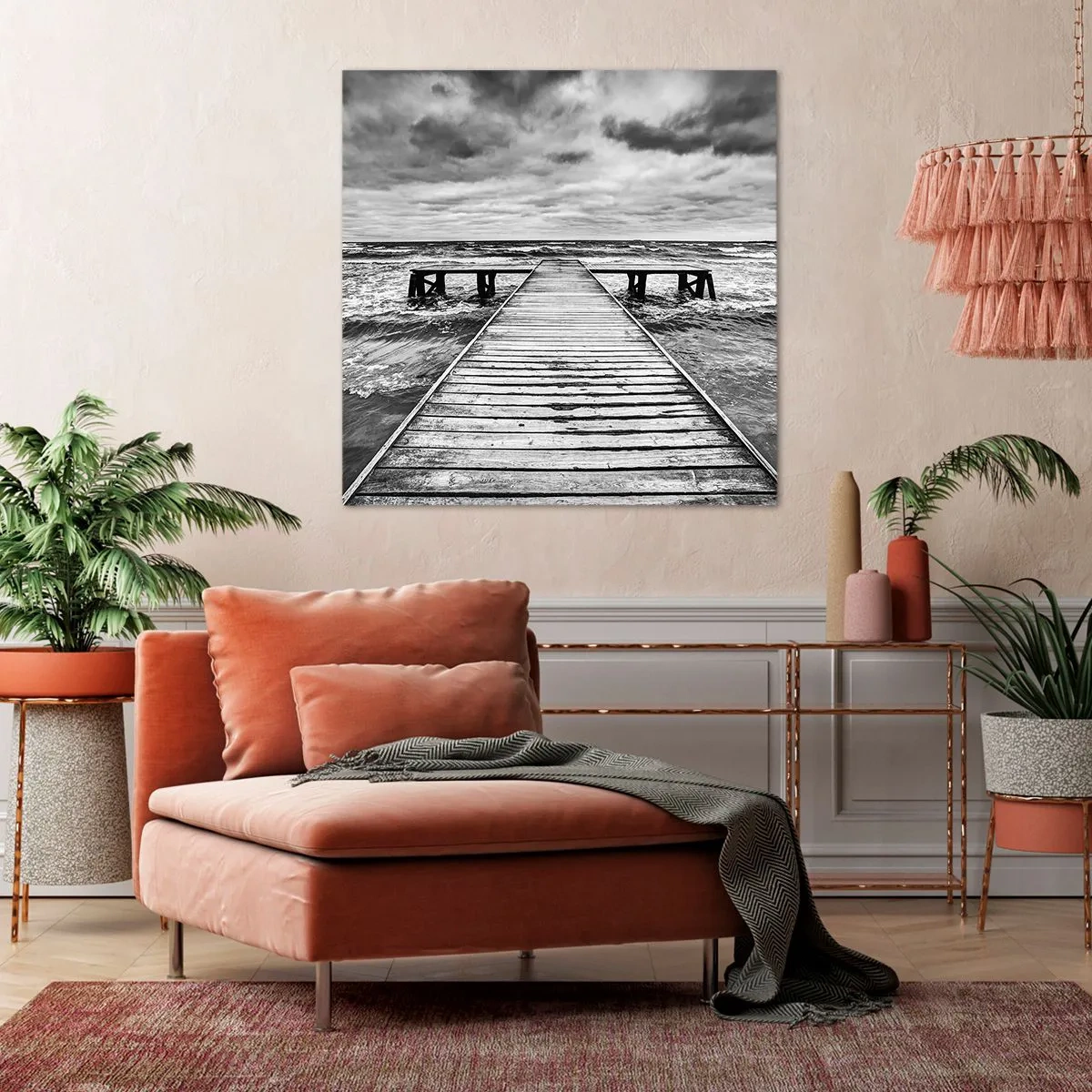 Vászonkép - Várom, hogy elűzze a szél... - 40x40 cm